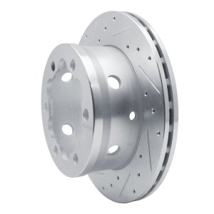 Dodge Sprinter 3500 Brake Rotor (1) - Rear Left - R1 Concepts - Drilled & Slotted - Silver - `02-`06